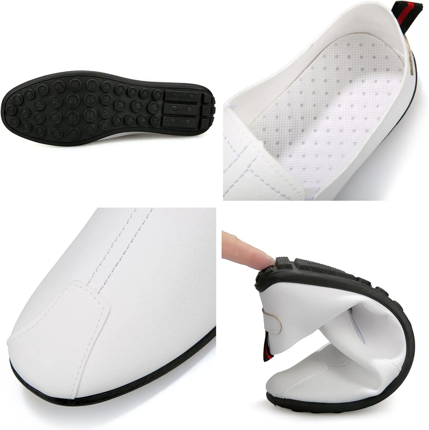 Leisure Men's Four Seasons Non Slip Flat Round Toe Breathable Slip On Lazy Leisure Shoes Mens Casual Shoes Running