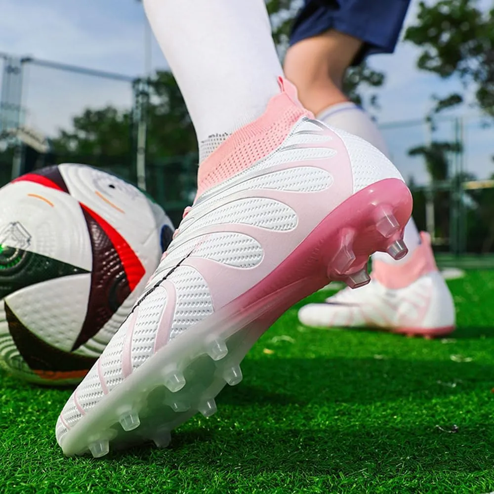 Maylrvjv Men's Soccer Cleats Football Shoes Comfortable Indoor and Outdoor Training Sports Sneakers