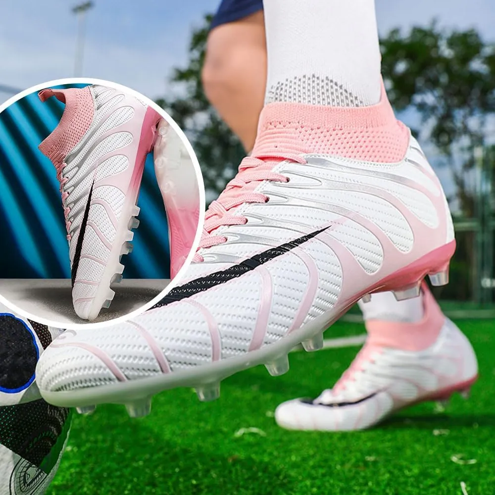 Maylrvjv Men's Soccer Cleats Football Shoes Comfortable Indoor and Outdoor Training Sports Sneakers