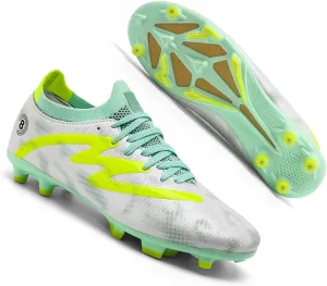 MEBAMY Men's Soccer Shoes High-Top Soccer Cleats Outdoor Breathable Athletic Professional Spikes Youth Boys Football Shoes Unisex