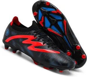 MEBAMY Men's Soccer Shoes High-Top Soccer Cleats Outdoor Breathable Athletic Professional Spikes Youth Boys Football Shoes Unisex