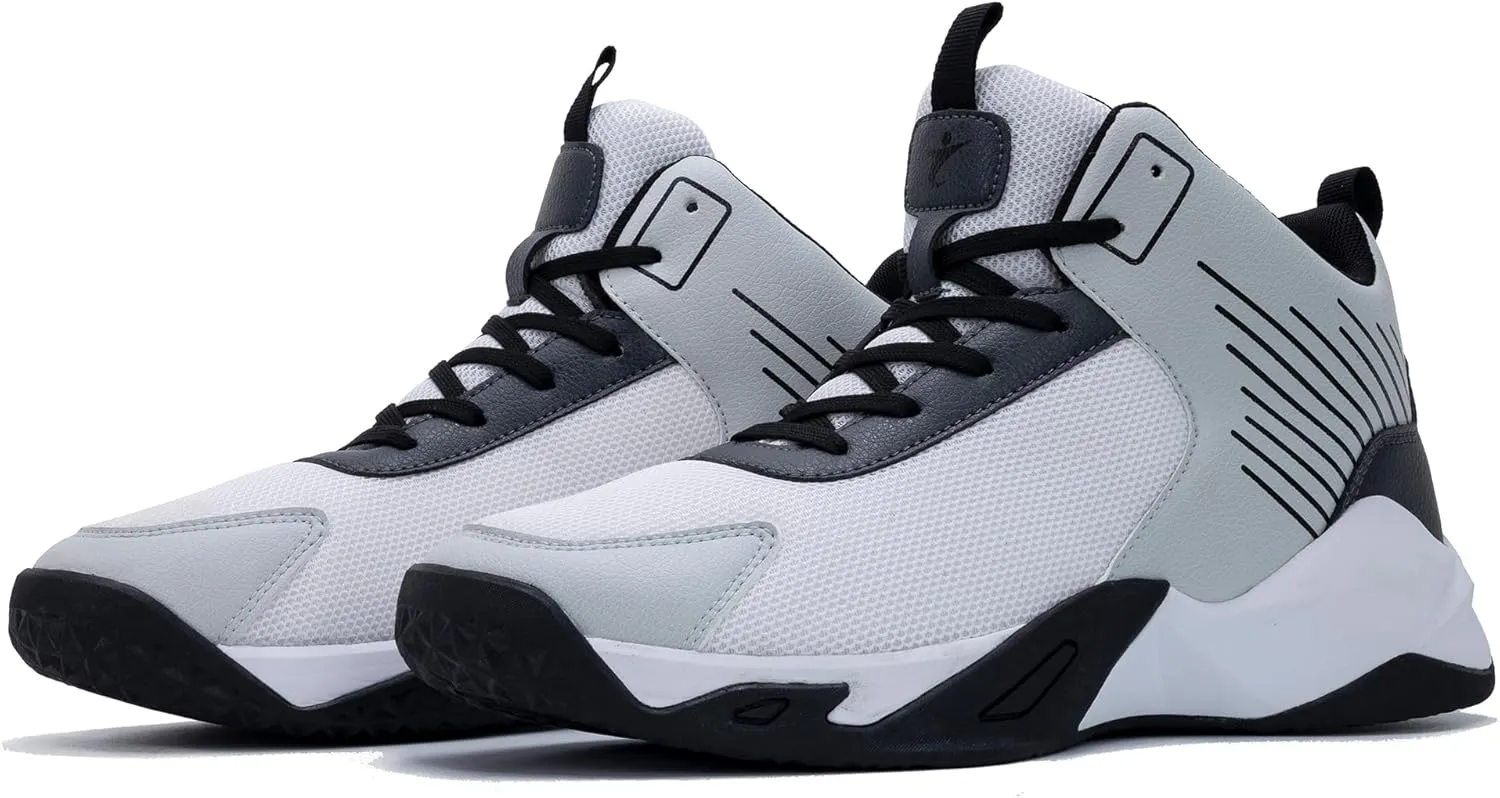Men's Basketball Shoe High-Top Athletic Running Sneakers Outdoor Trainers Non-Slip Lightweight Cushioning Workout Sport Shoes US 7-13