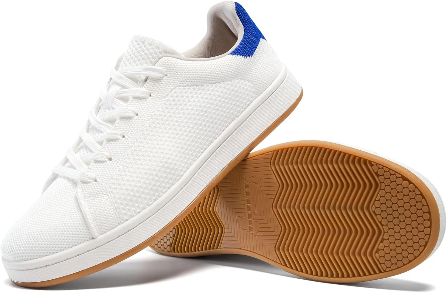 Men's Fashion Sneakers Flying Knitting Breathable Water Resistant Shoes Classic Low Top Lightweight Comfort Lace Up Sturdy Daily Casual Walking Skateboard Shoes for Male