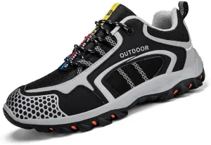Men's Low-Top Hiking Shoe Lightweight All-Terrain Trekking Trails Shoes Anti Slip Sneaker All Weather Outdoor Camping Adventure Casual Walking Boot