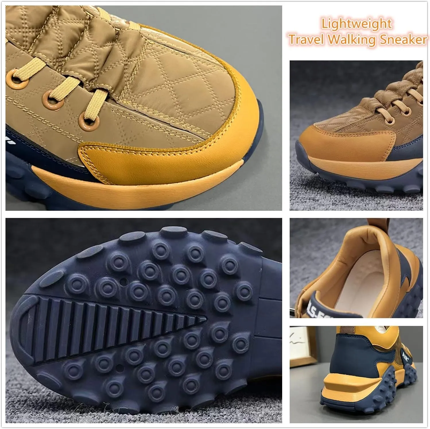 Men's Orthopedic Comfort Sneaker 2024, Mens Orthopedic Shoes Casual Slip on Trainers Non-Slip Basketball Shoes