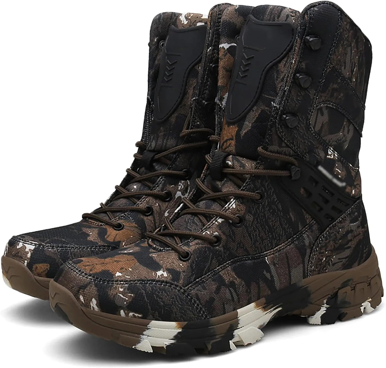 Men's Outdoor Military Boots Combat Tactical Boots Lace Up All Terrain Shoes For Hiking, Hunting, Working, Walking, Climbing