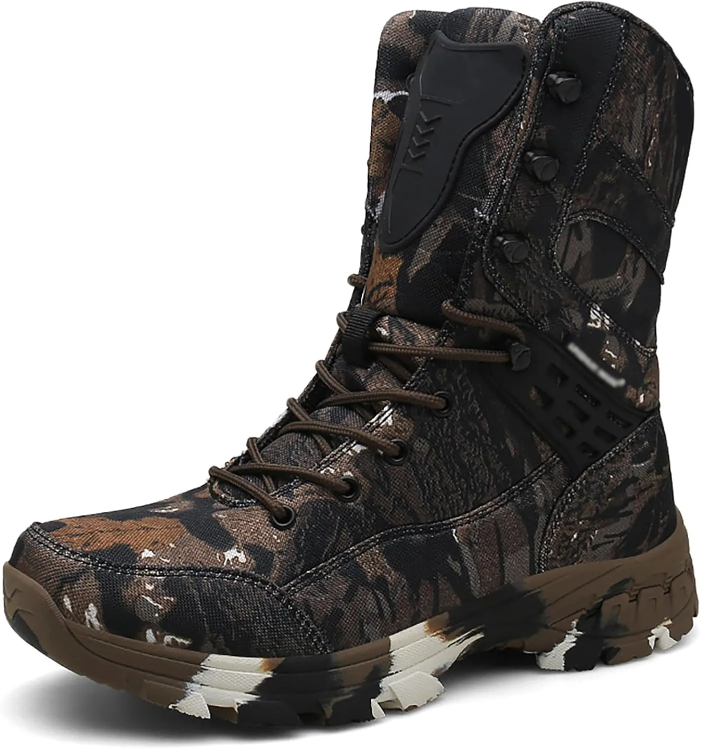 Men's Outdoor Military Boots Combat Tactical Boots Lace Up All Terrain Shoes For Hiking, Hunting, Working, Walking, Climbing