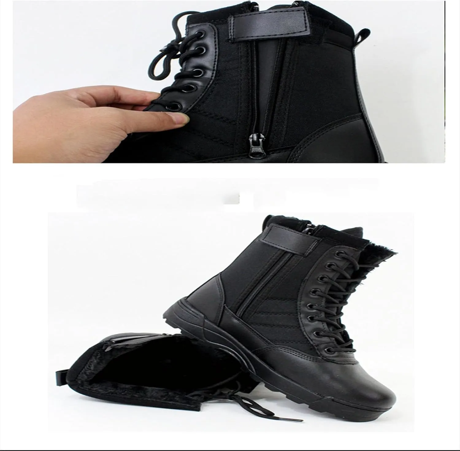 Men's Outdoor Tactical Combat Boots, Waterproof Army Boots, Lightweight and Sturdy Shoes for Hiking and Work