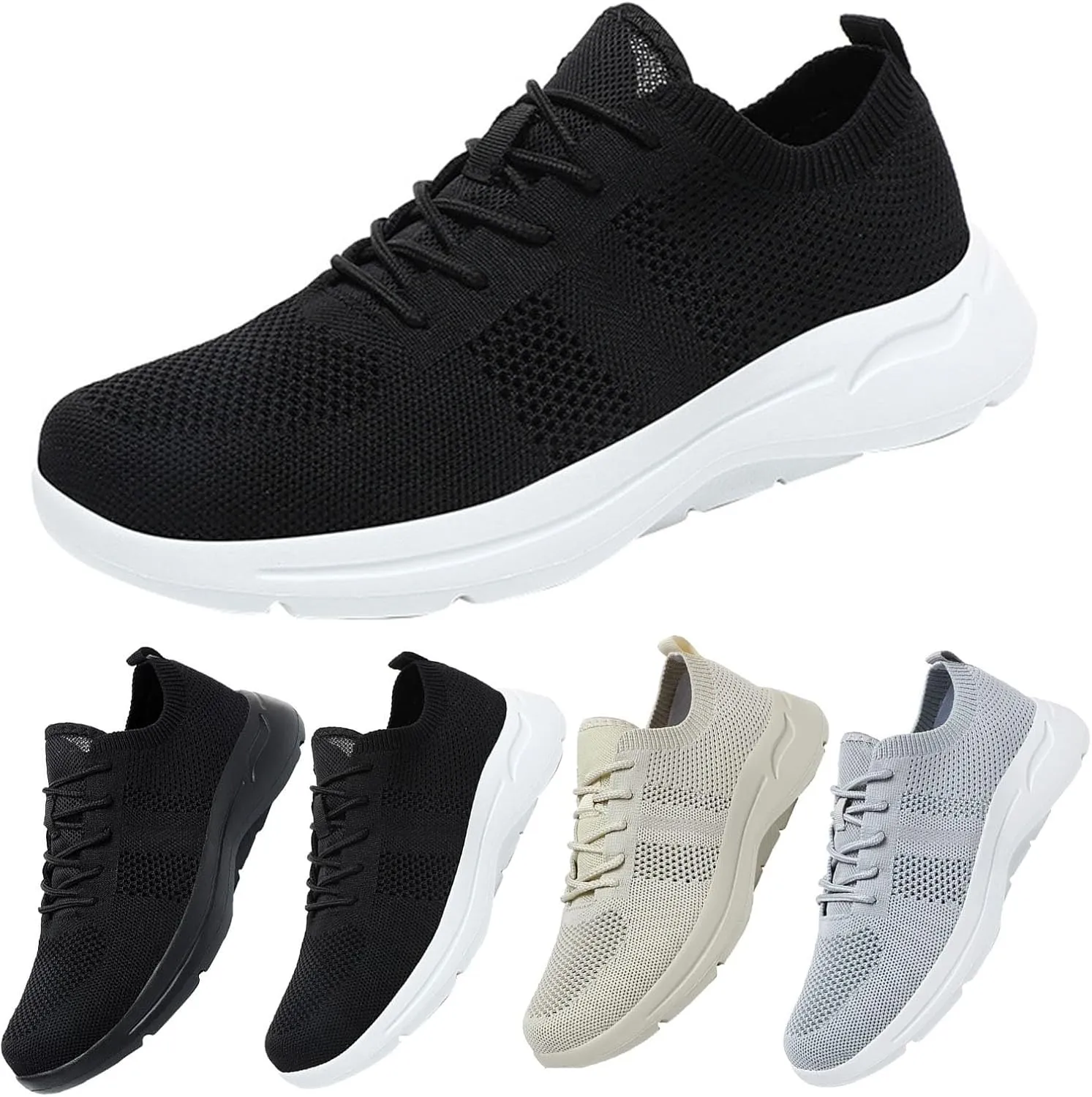 Mens Oxfords Lace-Up Lightweight Casual Walking Shoes Running Shoes for Women Mesh Woman Shoes Casual Chunky Sneakers Red Tennis Shoe Loafers Shoe
