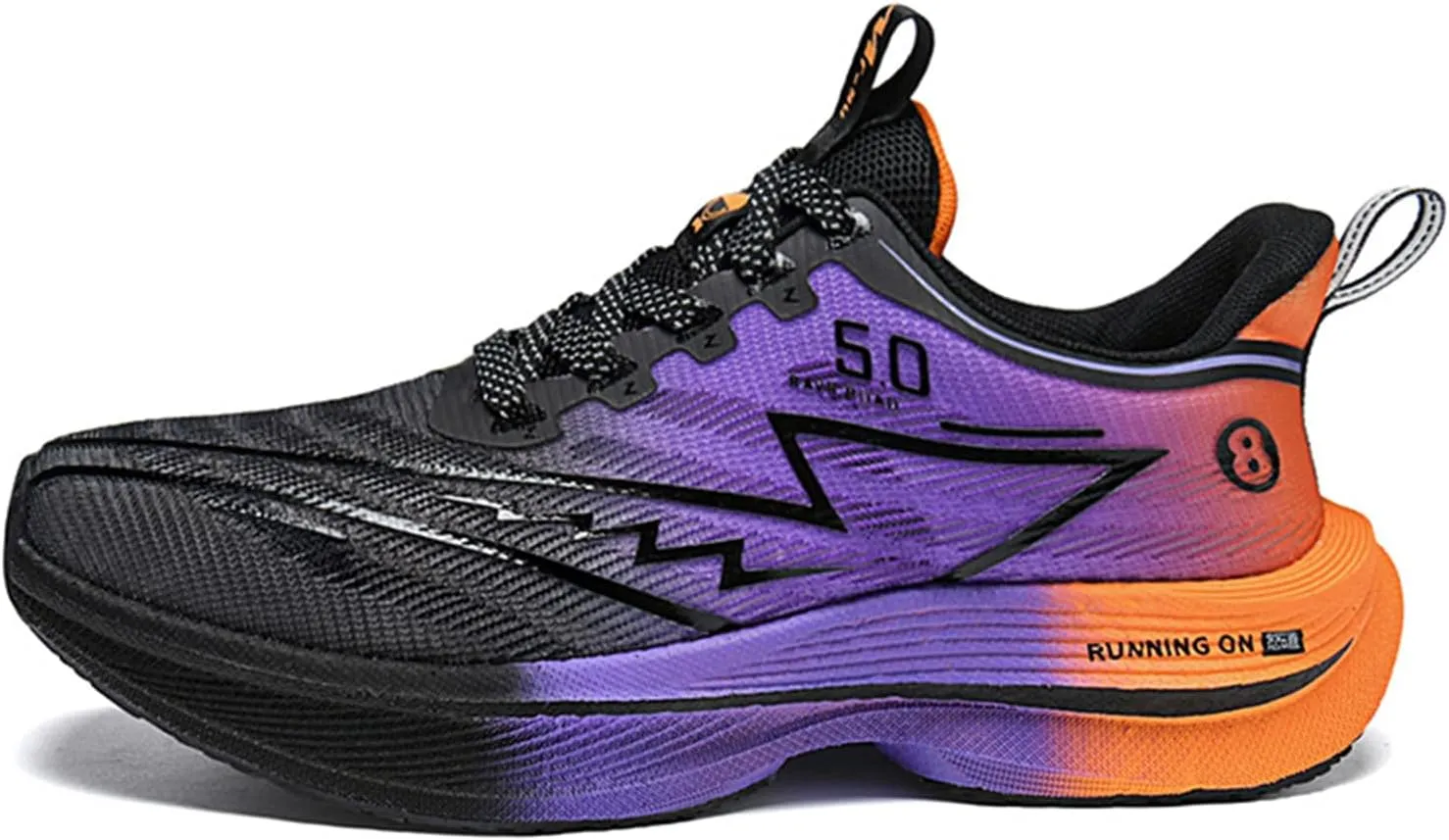 Men's Running Shoes Breathable Non Slip Thick Sturdy Outsole Soft Insole Lightweight Sports Athletic Tatting Fly-Woven Mesh Fashionable Sneakers