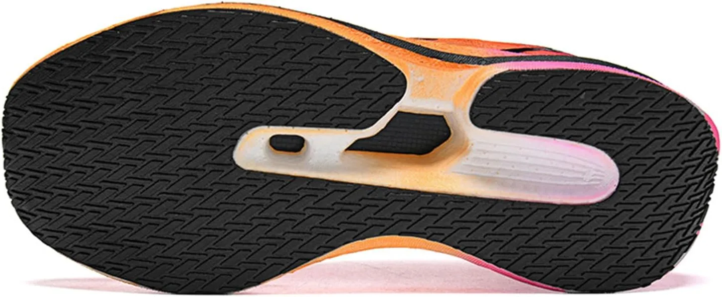 Men's Running Shoes Breathable Non Slip Thick Sturdy Outsole Soft Insole Lightweight Sports Athletic Tatting Fly-Woven Mesh Fashionable Sneakers