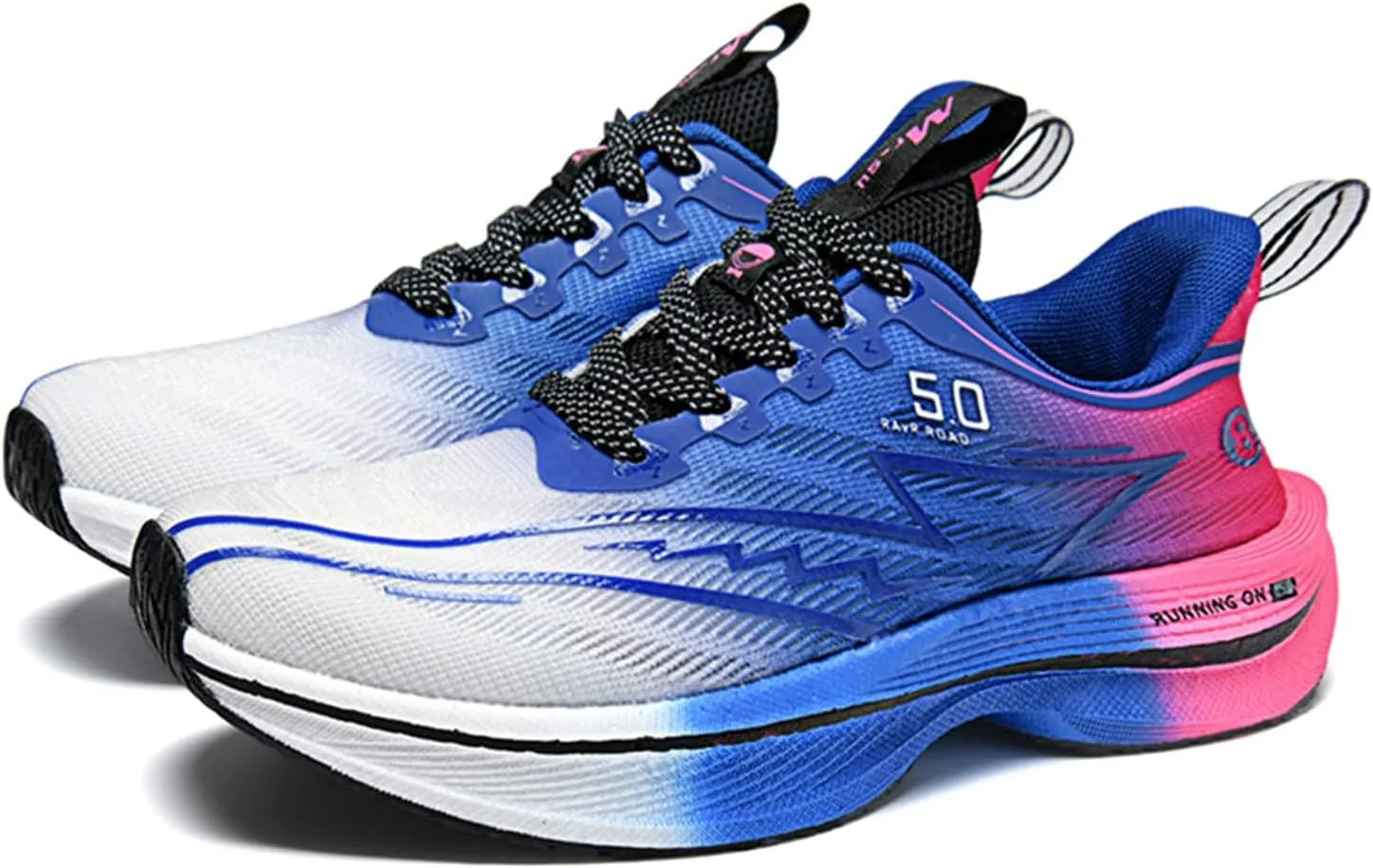 Men's Running Shoes Breathable Non Slip Thick Sturdy Outsole Soft Insole Lightweight Sports Athletic Tatting Fly-Woven Mesh Fashionable Sneakers