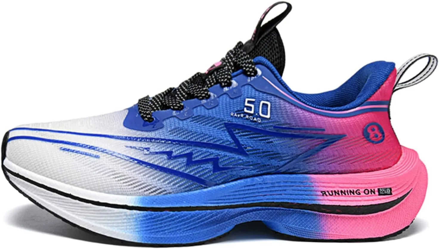 Men's Running Shoes Breathable Non Slip Thick Sturdy Outsole Soft Insole Lightweight Sports Athletic Tatting Fly-Woven Mesh Fashionable Sneakers