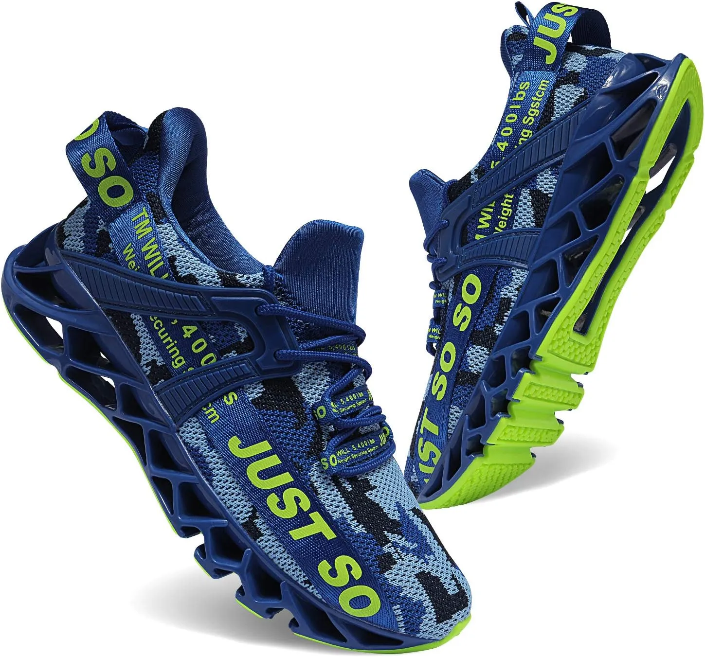Mens Running Shoes Walking Non Slip Blade Type Sneakers