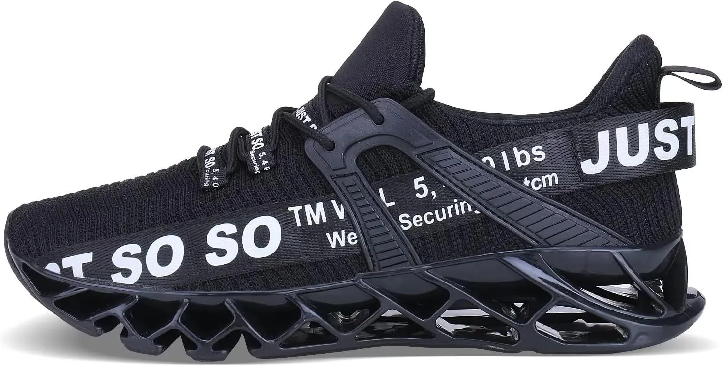 Mens Running Shoes Walking Non Slip Blade Type Sneakers
