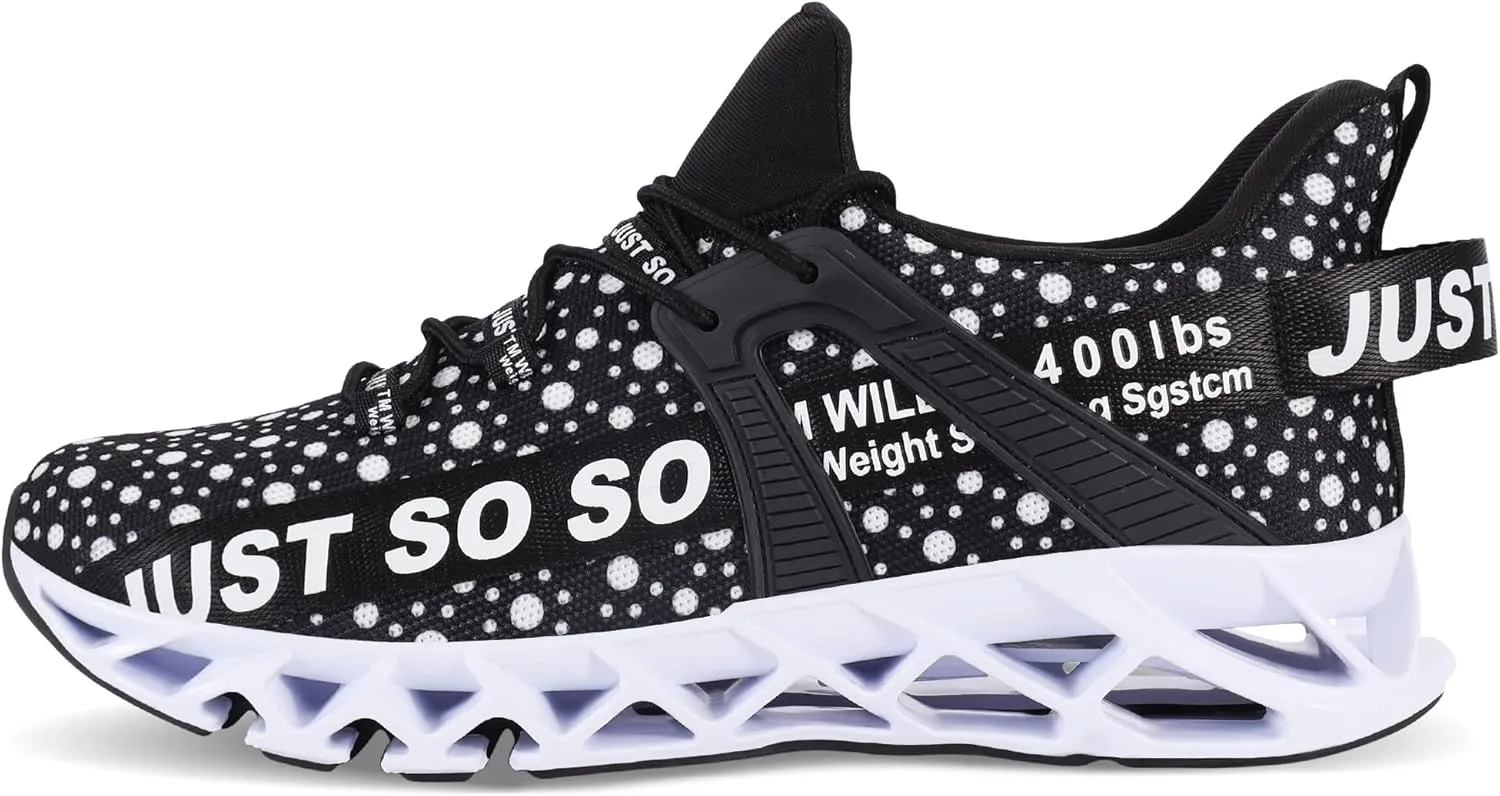 Mens Running Shoes Walking Non Slip Blade Type Sneakers