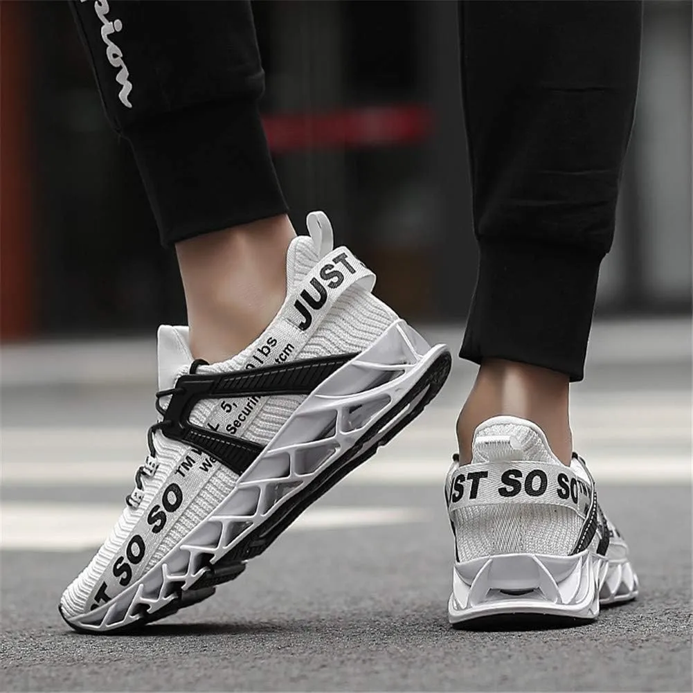 Mens Running Shoes Walking Non Slip Blade Type Sneakers