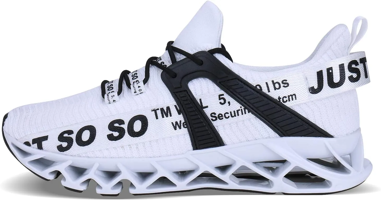 Mens Running Shoes Walking Non Slip Blade Type Sneakers
