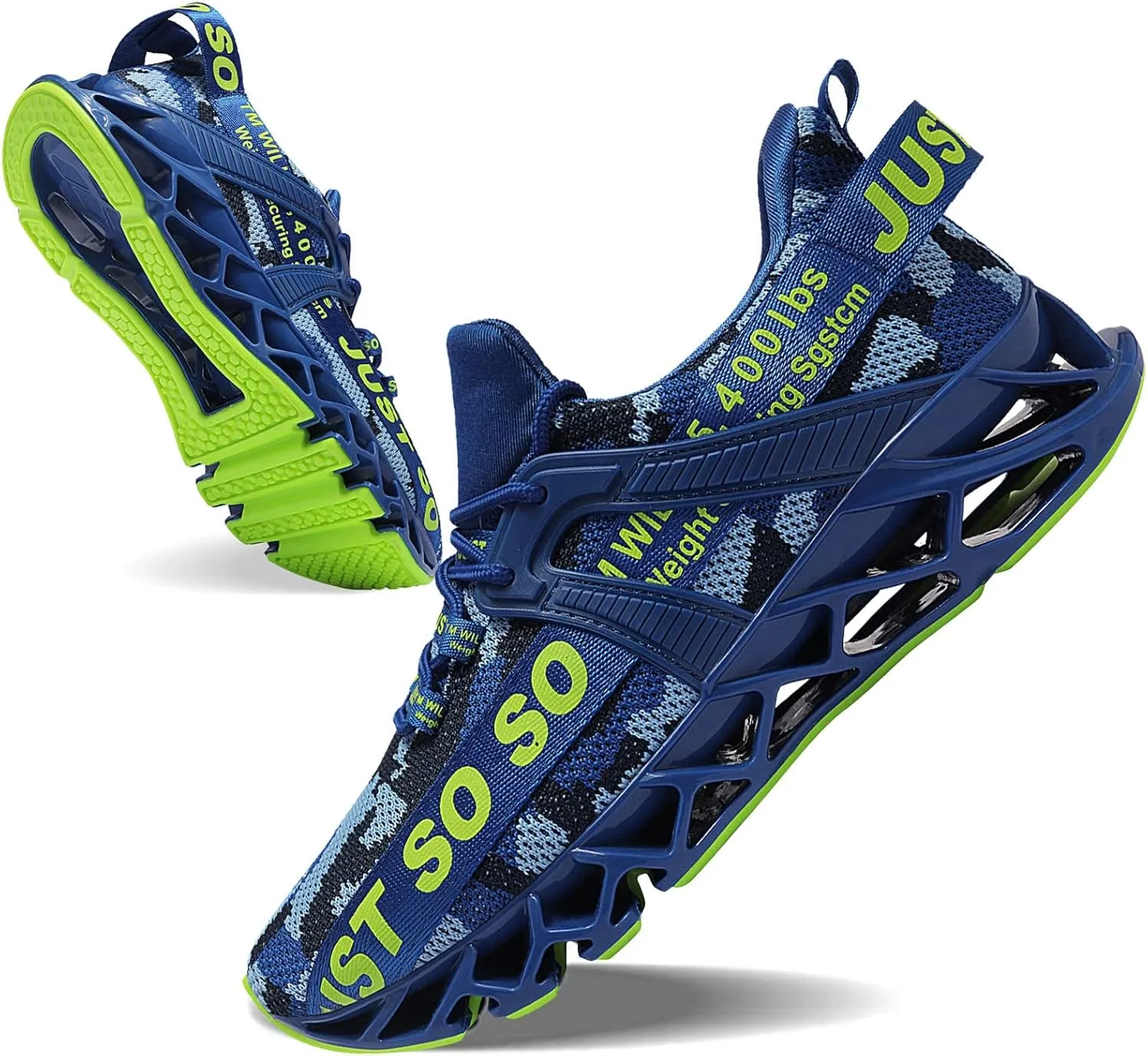 Mens Running Shoes Walking Non Slip Blade Type Sneakers