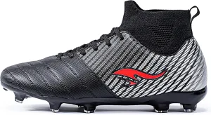 Men's Soccer Cleats High-Tops Lace-Up Non-Slip Football Cleats Outdoor Sports Athletic Soccer Shoes Big Boy HG Turf Boots