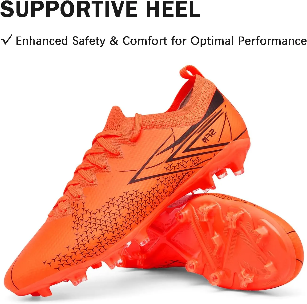 Mens Soccer Cleats Outdoor AG/FG Professional Football Shoes Lightweight Breathable Youth Boys Athletic Training Sneakers