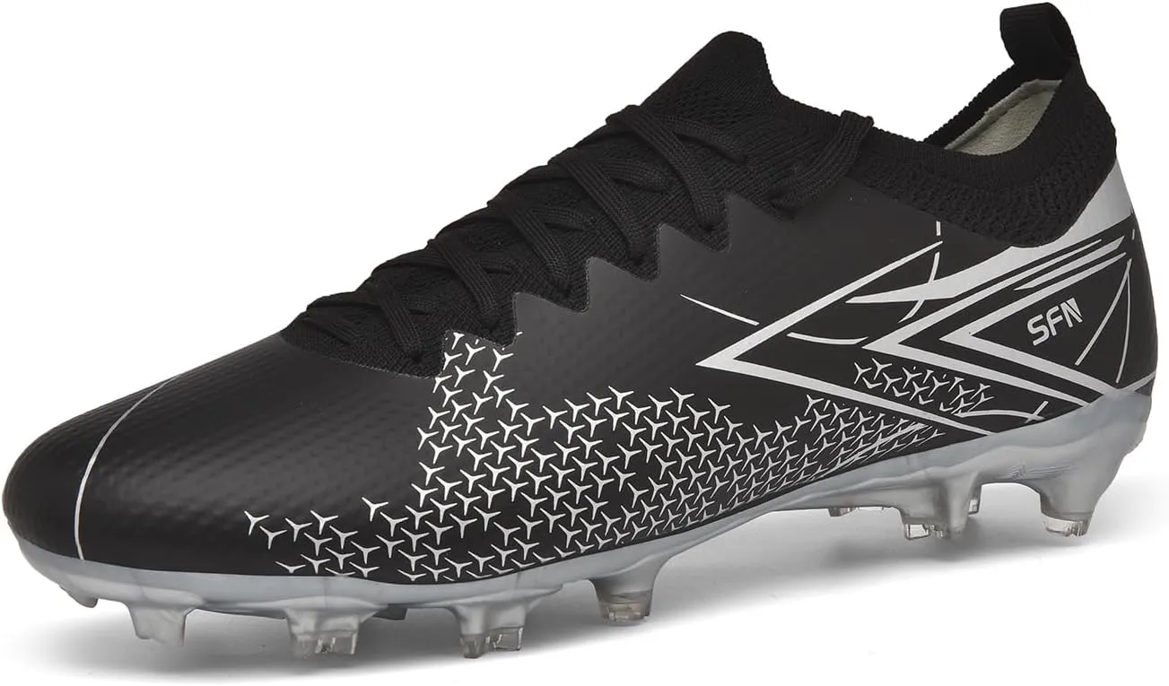Mens Soccer Cleats Outdoor AG/FG Professional Football Shoes Lightweight Breathable Youth Boys Athletic Training Sneakers