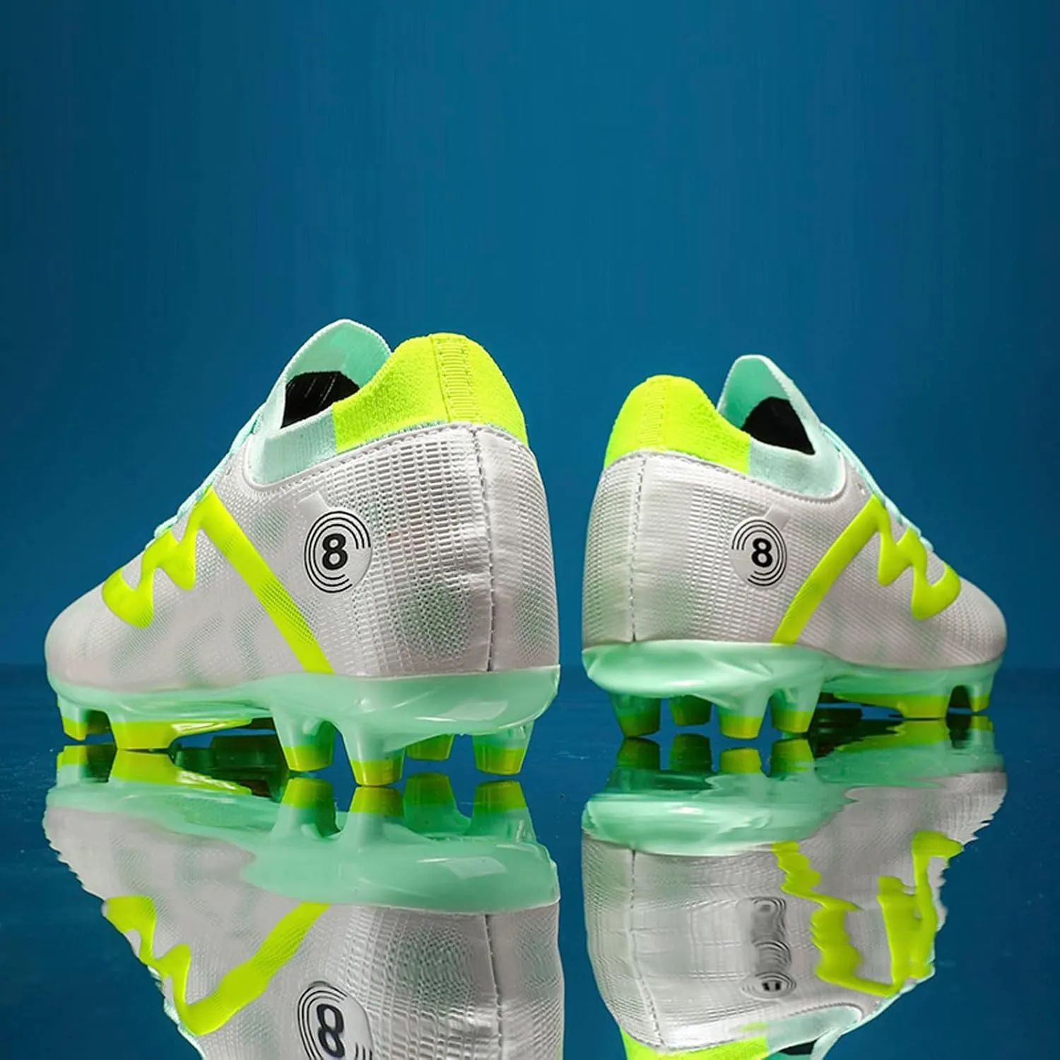 Men's Soccer Cleats Youth High-Top Football Cleats Firm Ground Turf Athletic Shoes Kids Football Shoes Lightweight Training Futsal Shoes
