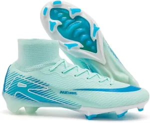 Men's Soccer Shoes High-Top Soccer Cleats Outdoor Breathable Athletic Professional Spikes Youth Boys Football Shoes Unisex