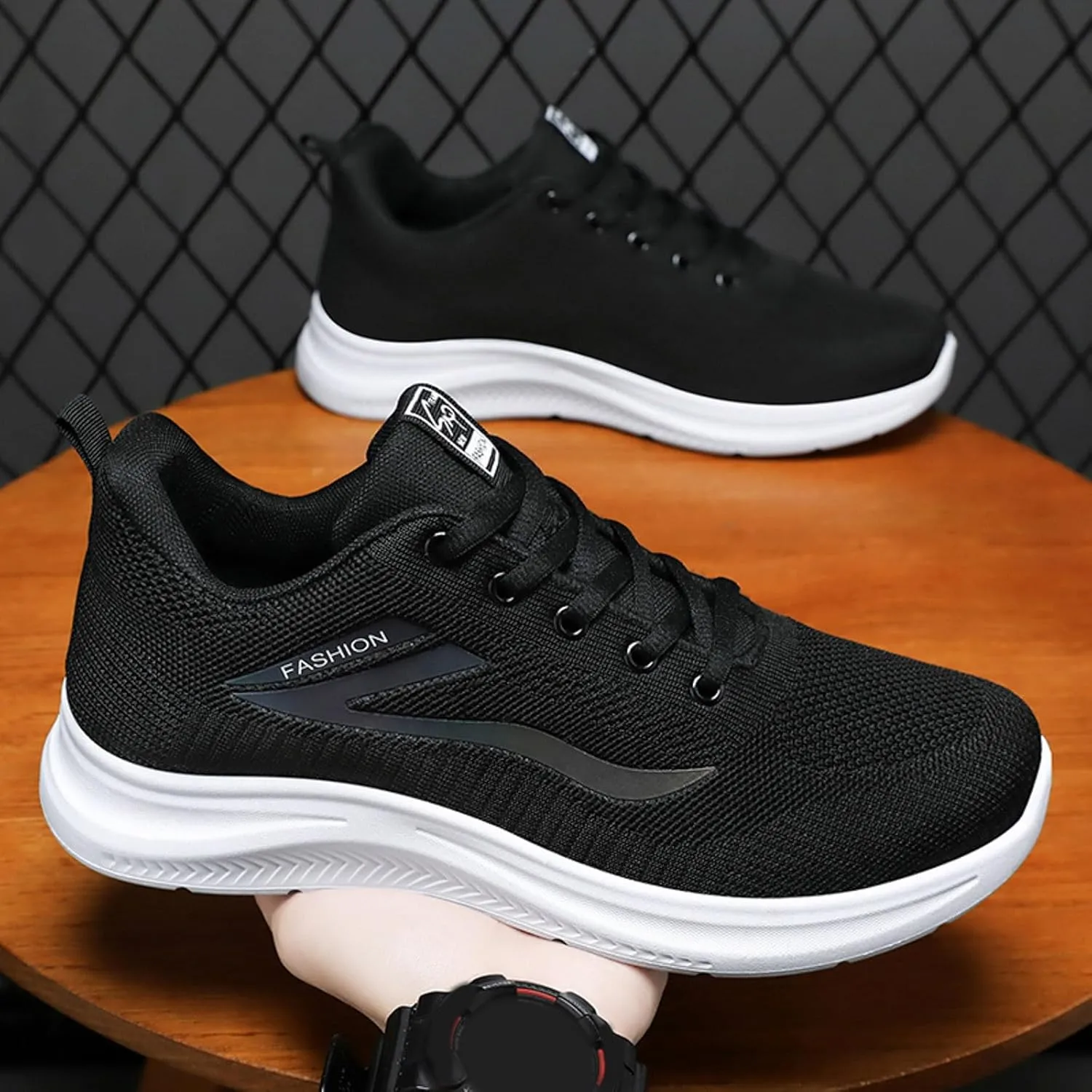 Men's Stretch Memory Foam Shoes Lightweight Breathable Slip on Running Shoe Men's Classic Casual Walking Shoes