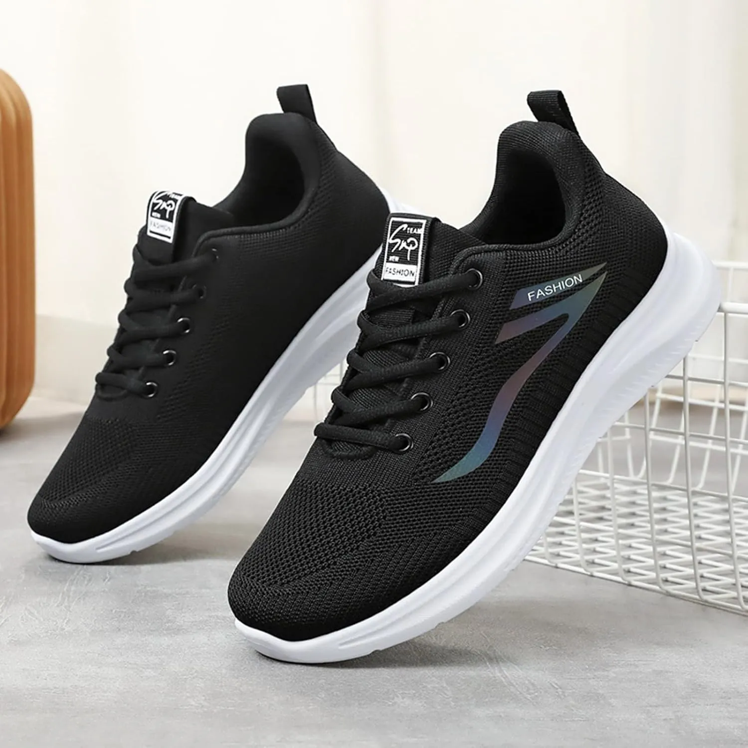 Men's Stretch Memory Foam Shoes Lightweight Breathable Slip on Running Shoe Men's Classic Casual Walking Shoes
