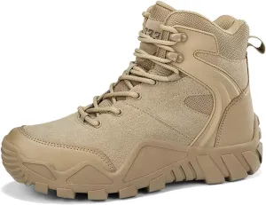 Military Tactical Boots for Men Waterproof Hiking Boots Mid Ankle Trekking Outdoor Trekking Combat Boots