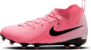 Nike Jr. Phantom Luna 2 Academy Little/Big Kids' MG Soccer Cleats (FJ2603-600, Sunset Pulse/Black) Size 6