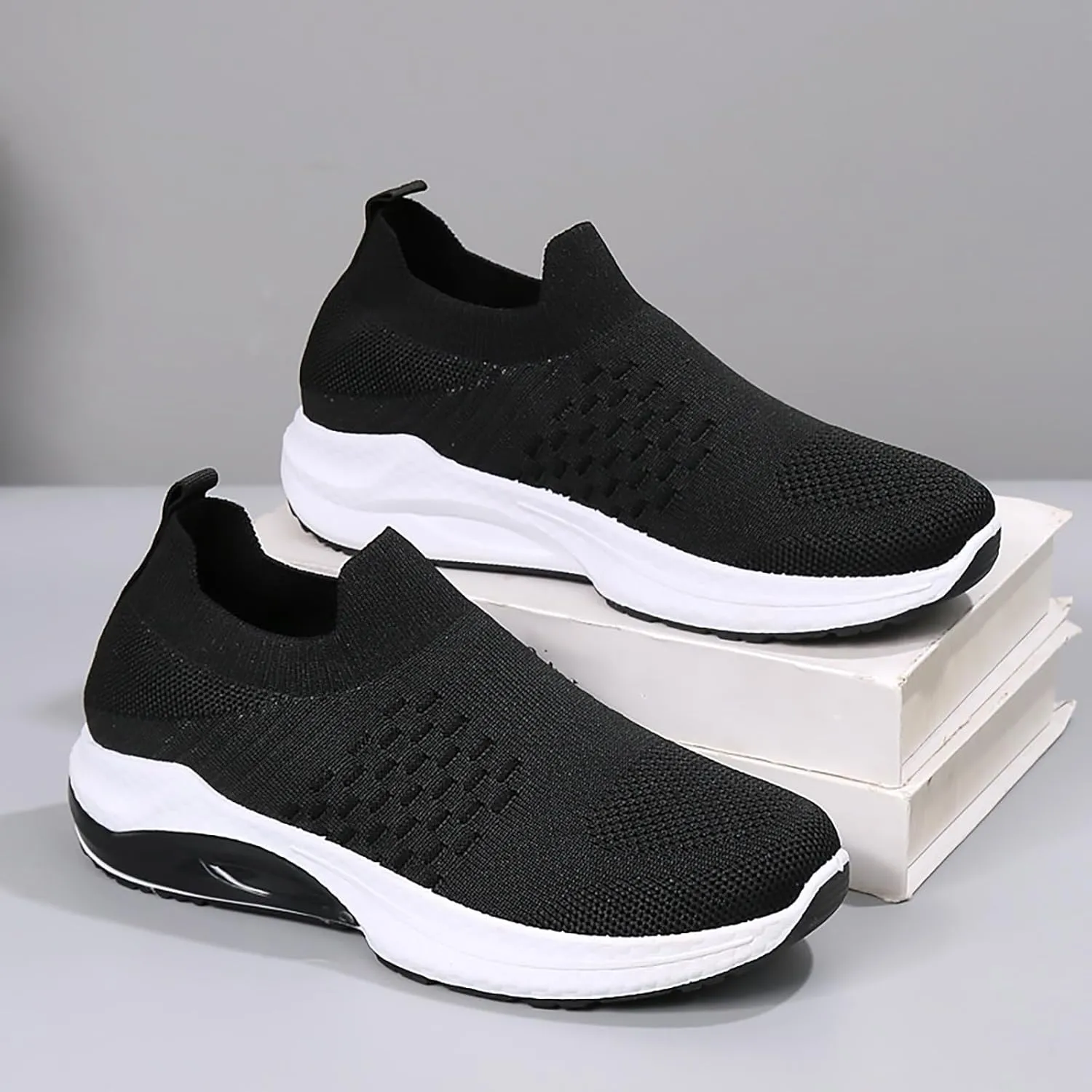 Non Slip Work Shoes Women Mens Sneakers Loafers for Women 2024 Fashion Casual Comfy Soft Christmas Sneakers for Women 2024 Wide Toe Box Trendy Casual