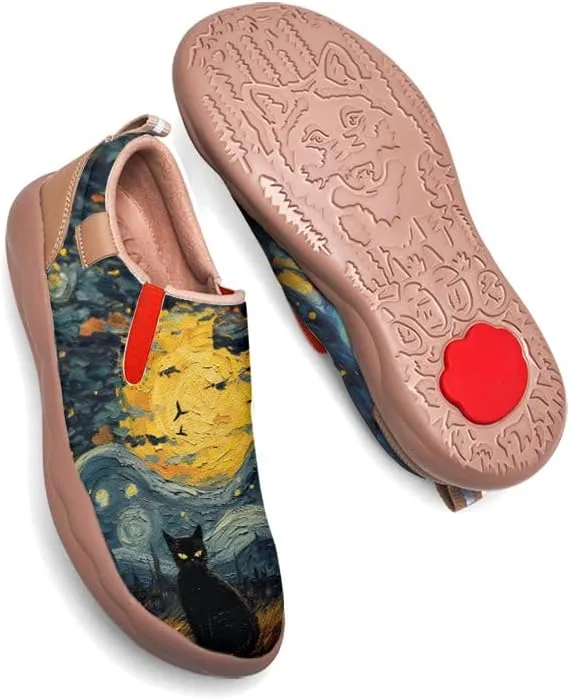 Onehorse Kids Halloween Painted Shoes for Boys Girls Loafers Slip-On House School Sneakers Walking Casual Travel