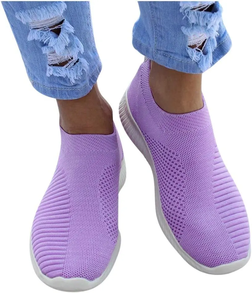Orthopedic Navy Wedge Shoes for Women Dressy Womens Non Slip Work Shoes Slip Ons Fashion Sneakers Shoes for Women Black Minimalist Trail Running Shoes Women Zapato Tenis Antiderrapante para Mujer