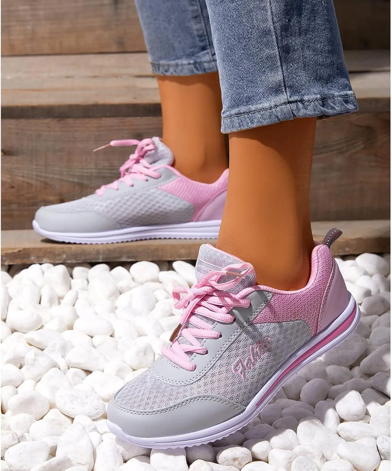 Orthopedic Shoes for Women Wide Width Slip On Zapatos De Trabajo para Mujer Antideslizante Cross Gym Shoes Women Wide Size 8w Womens High Top Sneakers Tenis OrtopéDicos Mujer