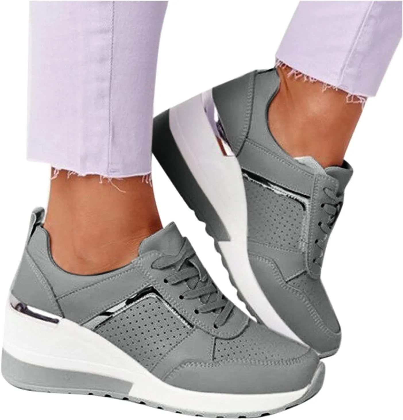 Plantar Fasciitis Shoes Women Non Slip Zapatos Ortopedicos para Mujer De Vestir All Black Platform Tennis Shoes for Women Platform Sneakers for Women Zapatos Negros para Embarazadas