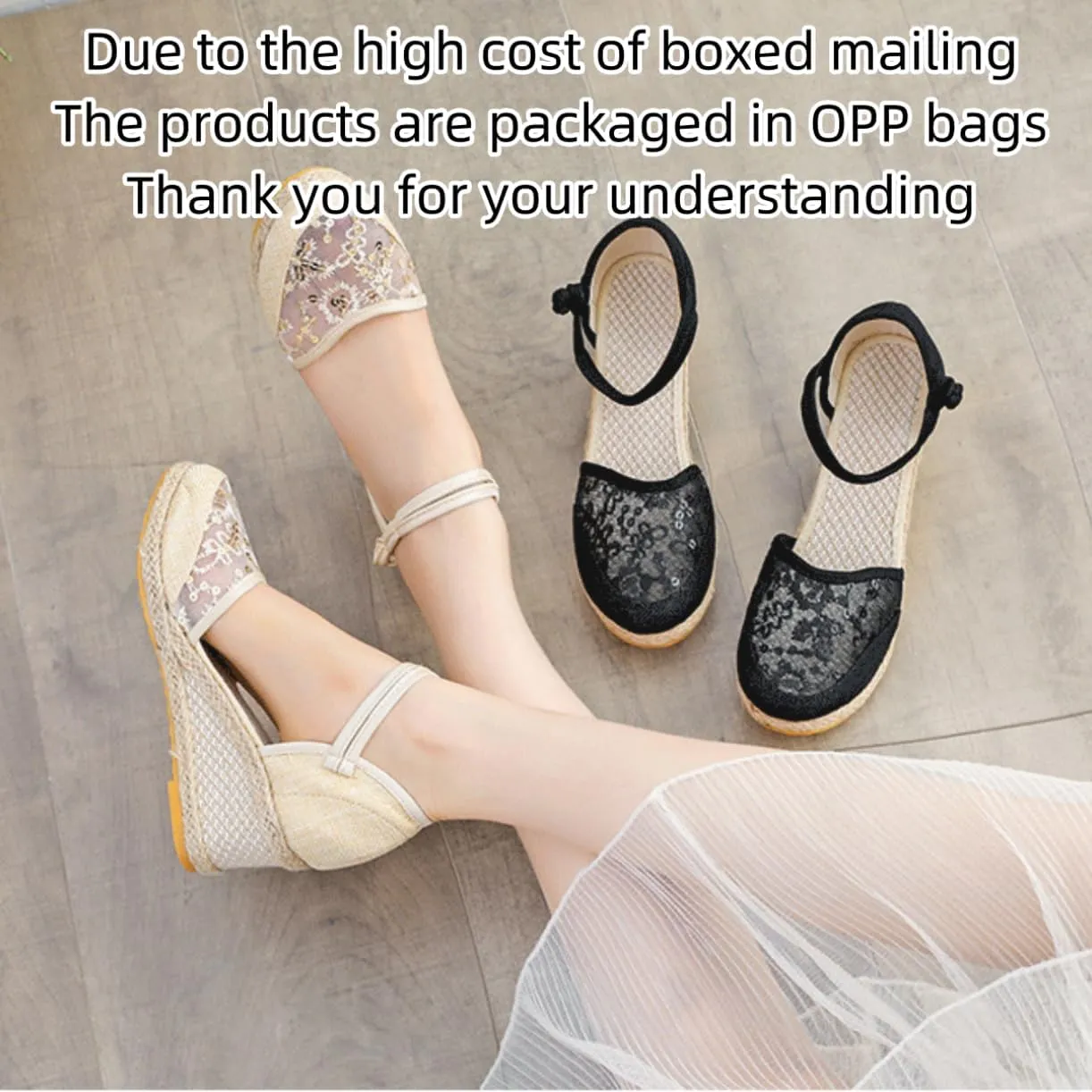 Platform Espadrilles for Women,Closed Toe Sandals Women Dressy,Women's Ankle Strap Closed Toe Espadrille Wedge Heels Sandals