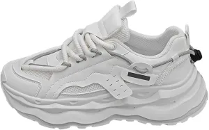 Platform Sneakers for Women Running Shoes for Men Men's Casual Dress Sneakers Wide Toe Box Trendy Casual Loafers for Women 2024 Black Sneakers for Men
