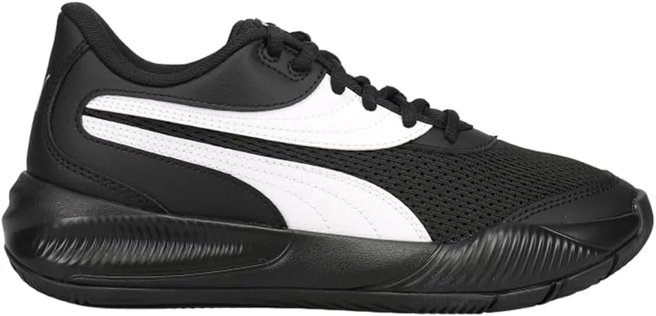 Puma Kids Boys Triple Basketball Sneakers Shoes - Black, White