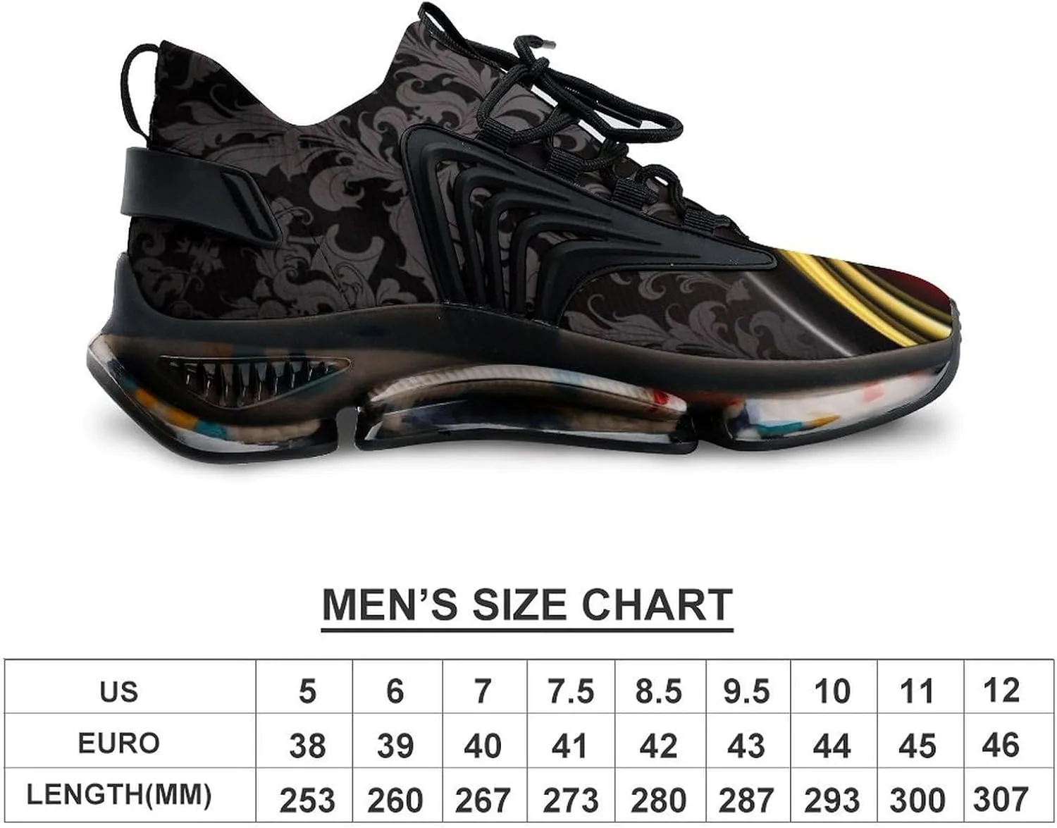 Red and Black and Gold Wallpaper Designs Mens Running Shoes Lightweight Walking Tennis Shoes Soft Soled Elastic Cushion Basketball Shoes