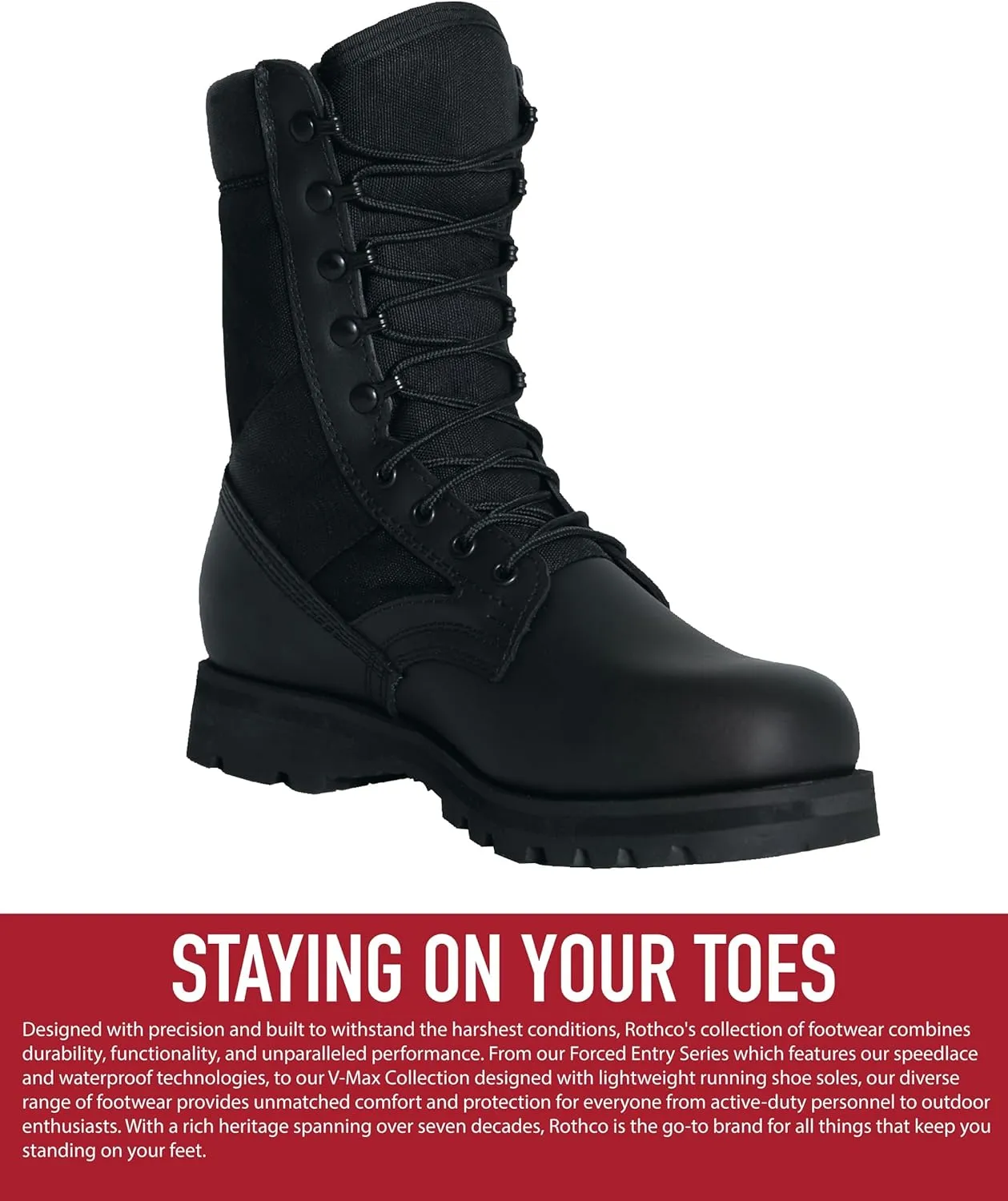 Rothco Sierra Sole Tactical Boots  8 Inch  Sturdy and Reliable Footwear for Any Adventure