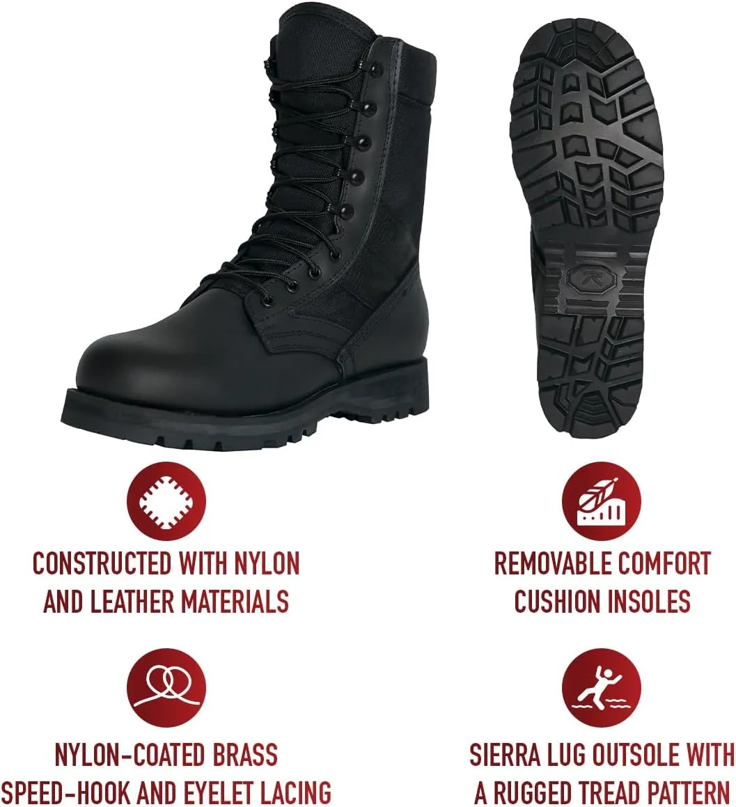 Rothco Sierra Sole Tactical Boots  8 Inch  Sturdy and Reliable Footwear for Any Adventure