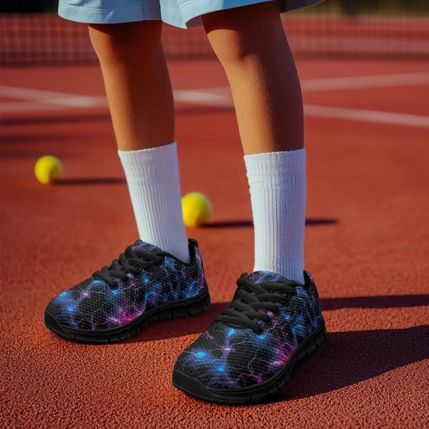 Running Shoes for Boys Breathable Anti-Slip Lace-Up Lightweight, Perfect for Jumping, Hiking, Basketball