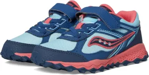 Saucony Cohesion TR14 A/C Trail Running Shoes (Little Big Kid) Sneaker, Aqua/Coral, 11.5 US Unisex