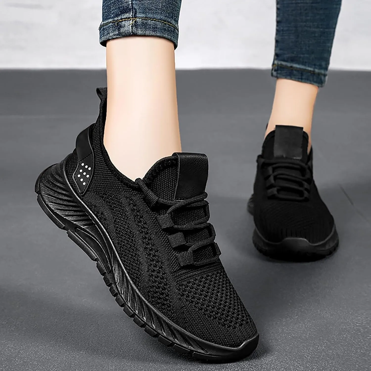 Shoes for Women Womens Sneakers Wide Width Black Loafers Women Wide with Indoor and Outdoor Soft Sole Fashion Christmas Dress Shoes for Women Wide Toe Box Trendy Casual