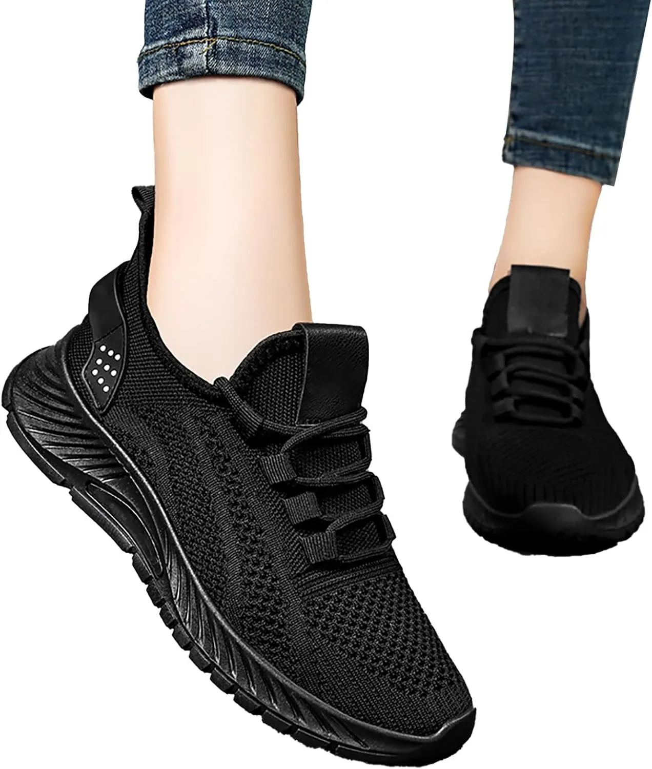 Shoes for Women Womens Sneakers Wide Width Black Loafers Women Wide with Indoor and Outdoor Soft Sole Fashion Christmas Dress Shoes for Women Wide Toe Box Trendy Casual