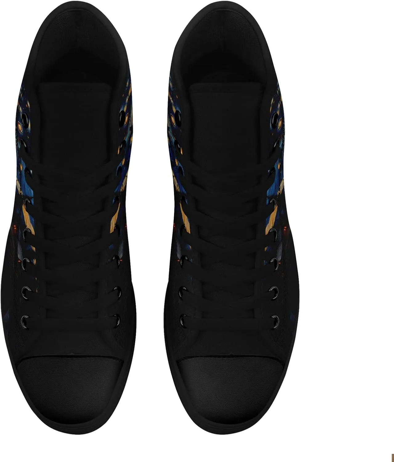Sky High-top Canvas Shoes for Men Women Fashion Breathable Lace Up Comfortable Trendy Sneaker Plat Star Moon Shoes