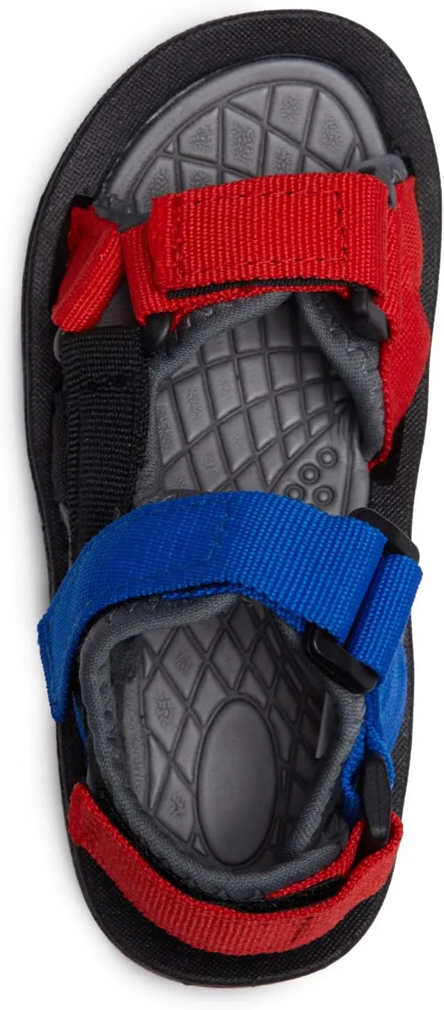 Skysole All Terrain Double Strap Sandals for Boys - Rubber Sole Amphibian Shoes for Beach, Pool, Hiking, Walking & Sports