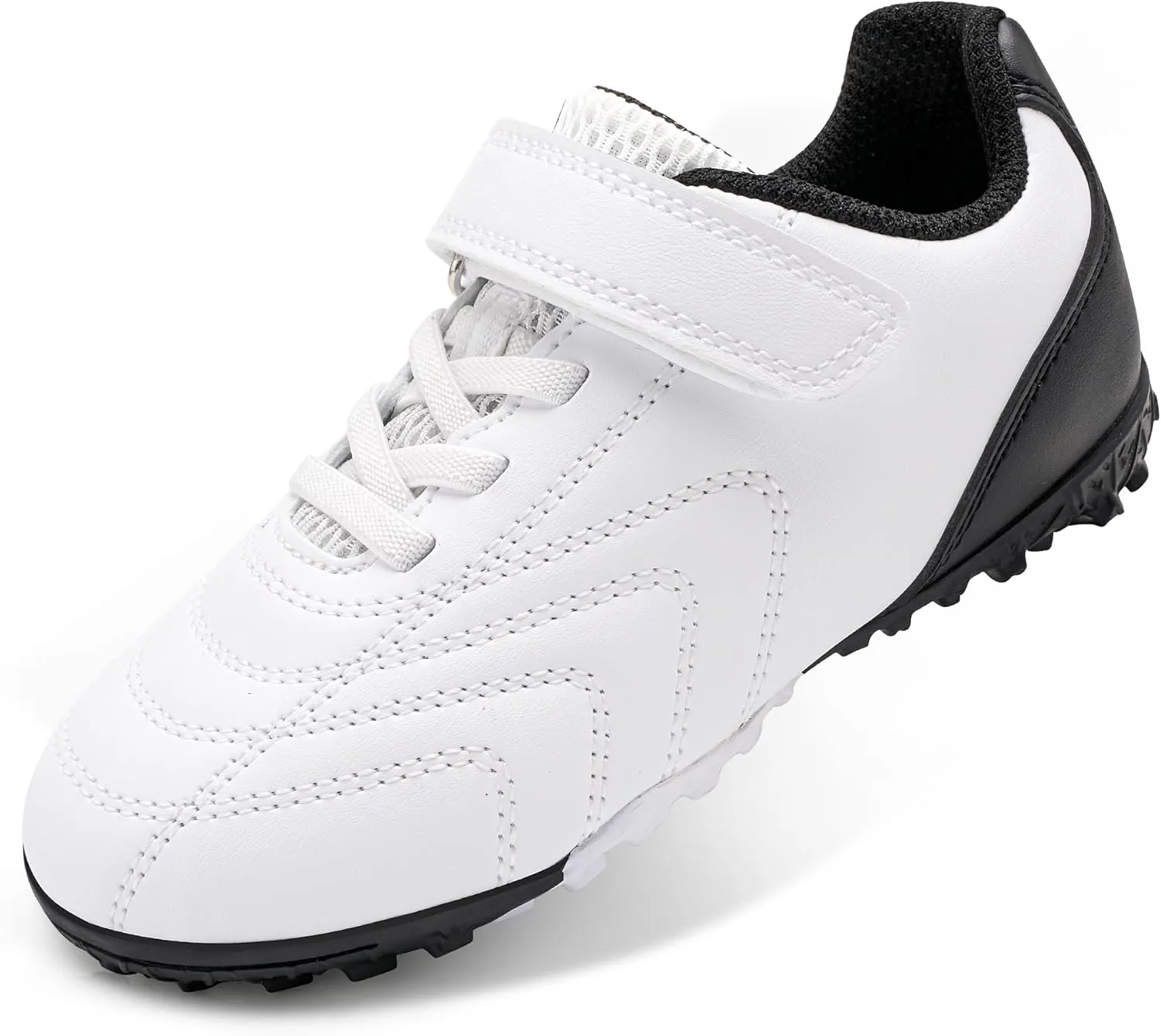 Stelle Boys Girls Indoor Soccer Shoes Kids Turf Shoes Baseball/Softball Futsal Athletic Cleats for Toddler/Little/Big Kid